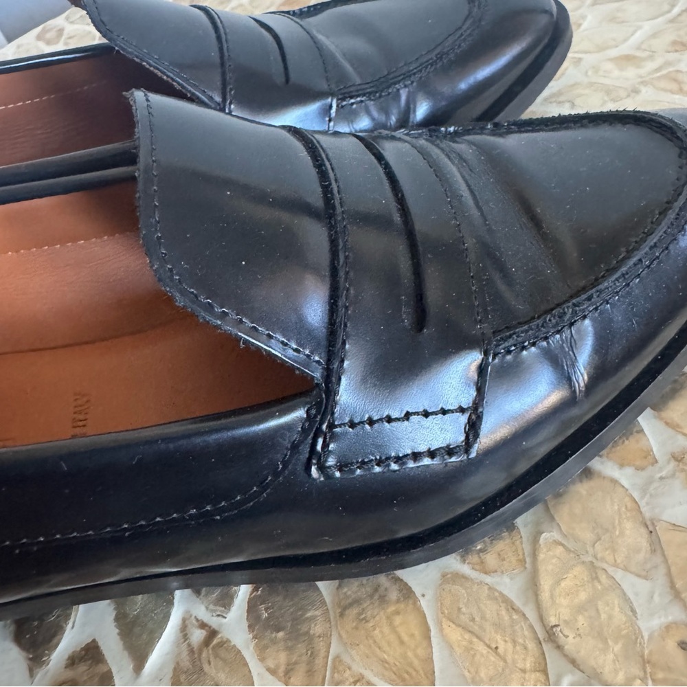 Everlane Black Leather Penny Loafer size 8.5 - Picture 10 of 11